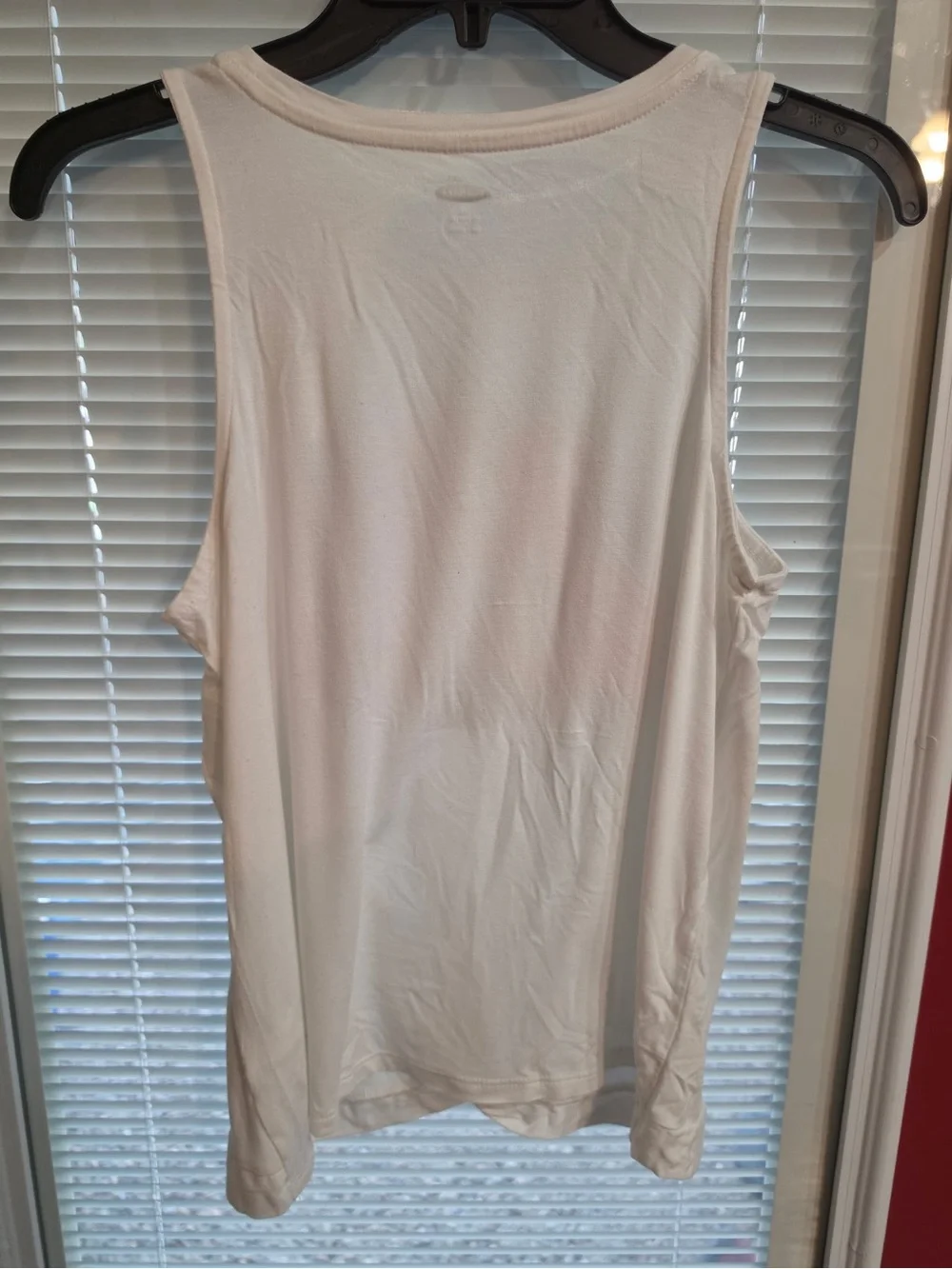 Old Navy White Twist Tied Tank Top with Multicolor 'Girls Rule' Graphic